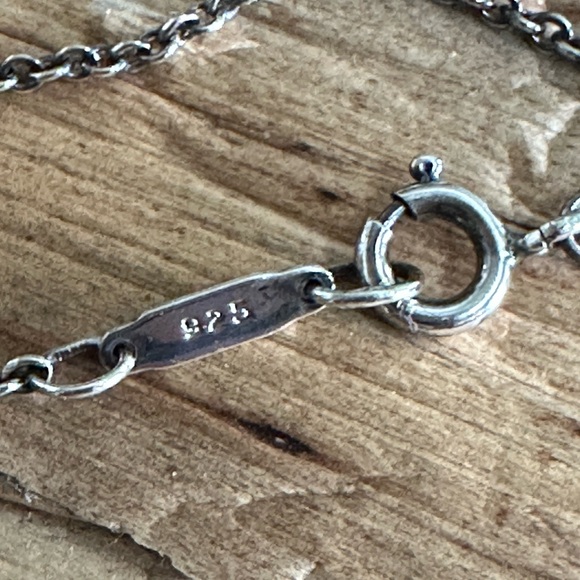 Tiffany@co Silver and 18k Gold Cross Pendant Necklace - Picture 7 of 7